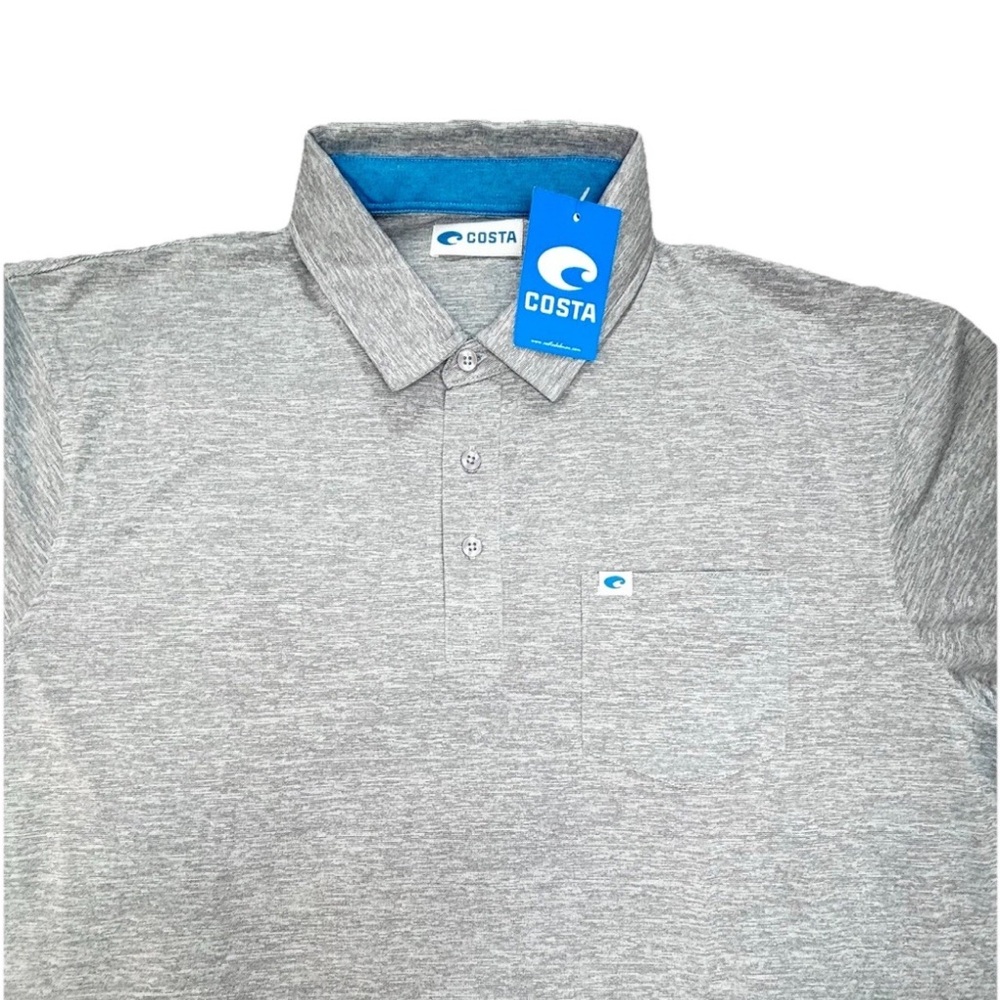 Costa Del Mar Strike Polo Shirt Men’s Xxl Gray Golf